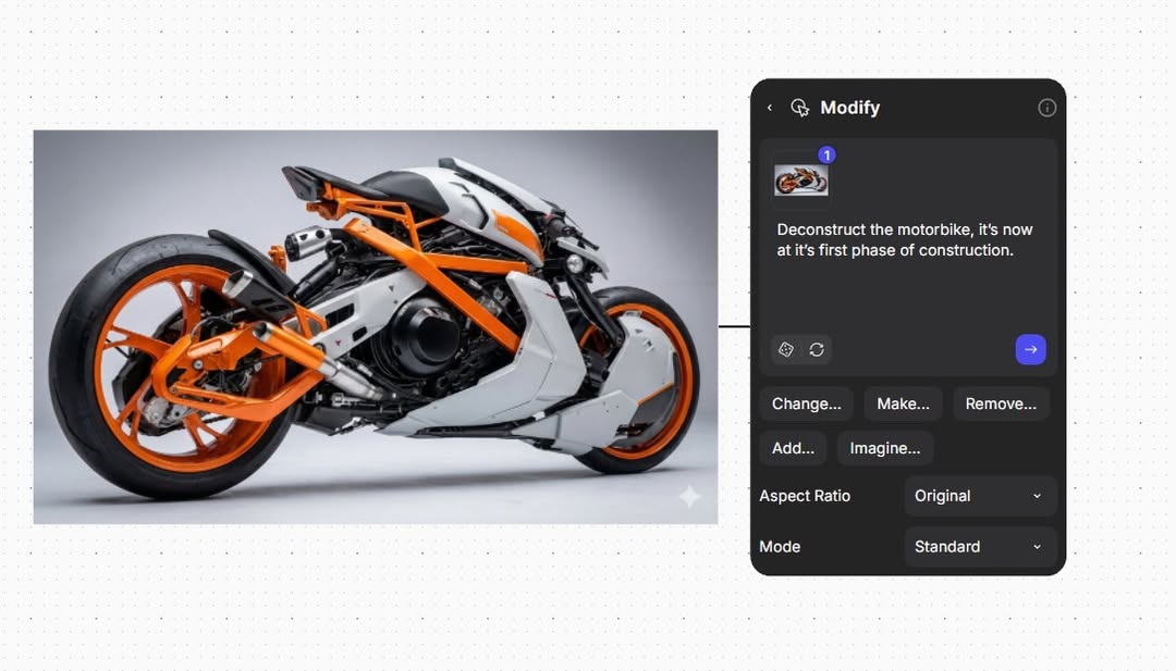 Exploring new workflows with @vizcom_, this time with the modify tool, many possibilities here f (1)